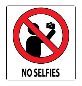 no selfies